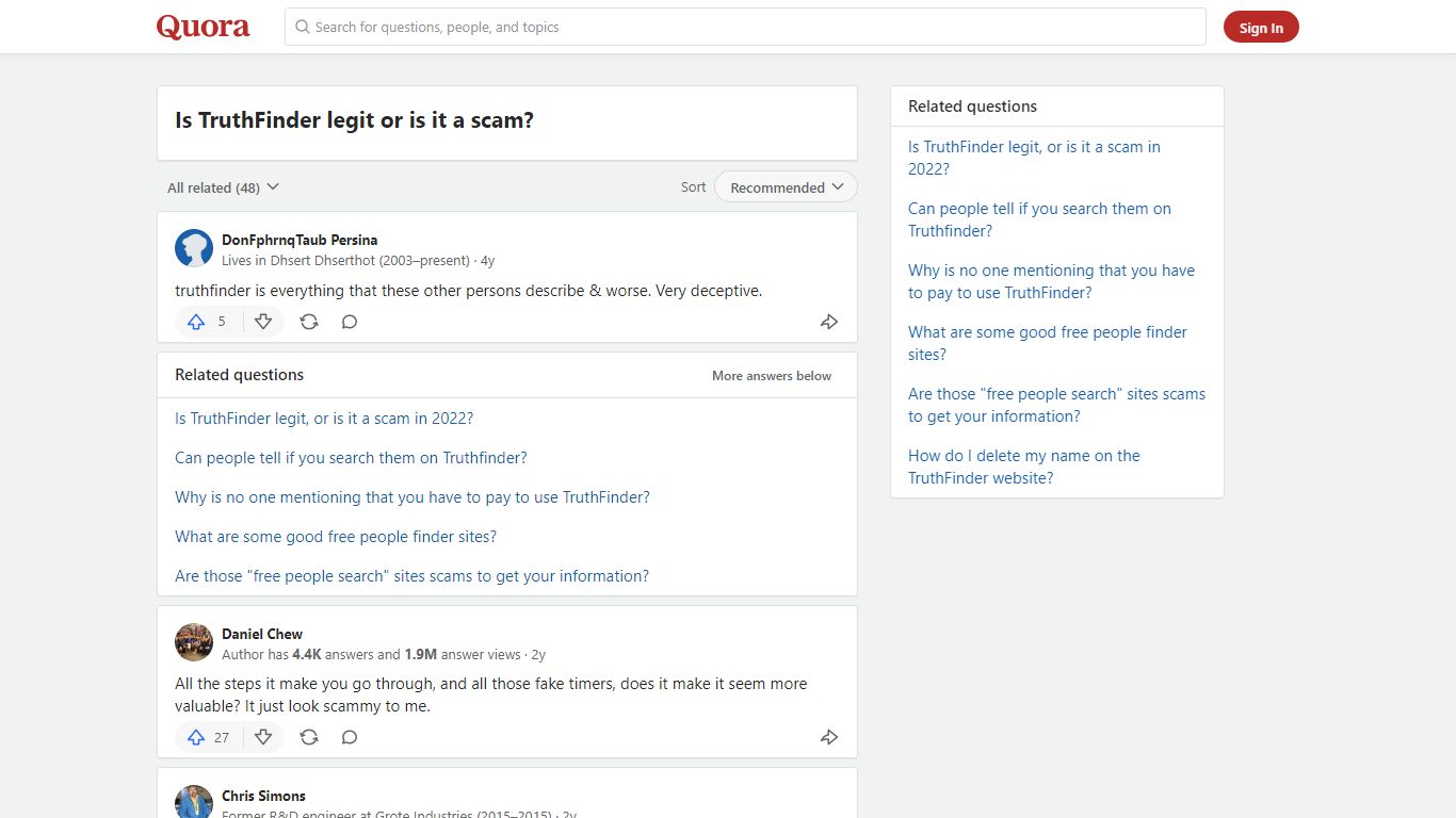 Is TruthFinder legit or is it a scam? - Quora